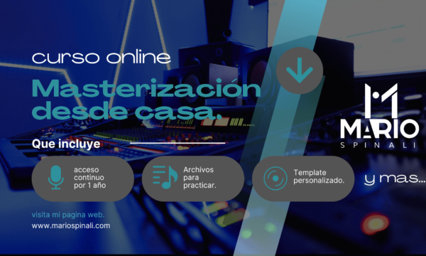 CURSO ONLINE - MASTERIZACION DESDE CASA