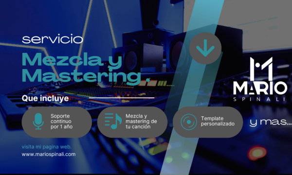 SERVICIO - MEZCLA Y MASTERING